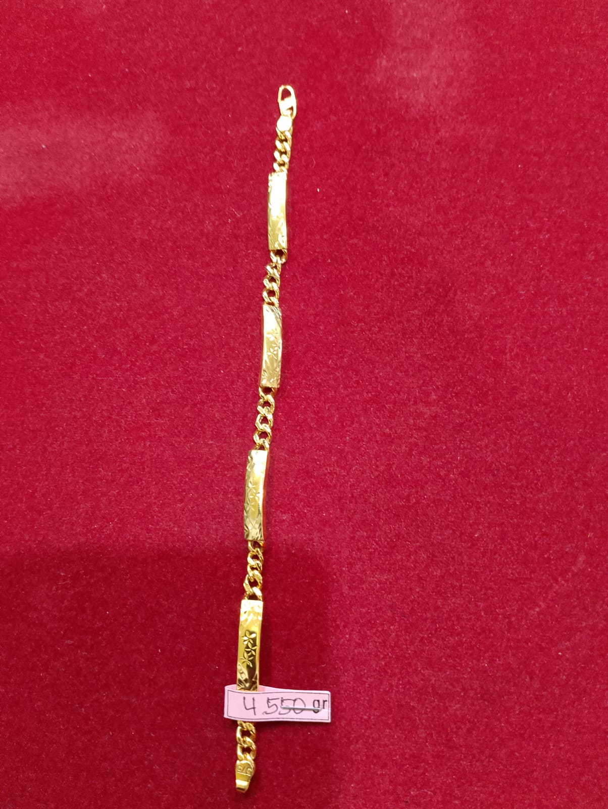 Gelang Plat Ukir